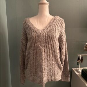 DEX SMALL Cozy Gray Women's Sweater